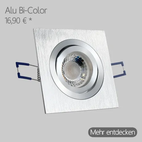 LED Einbaustrahler Alu BiColor