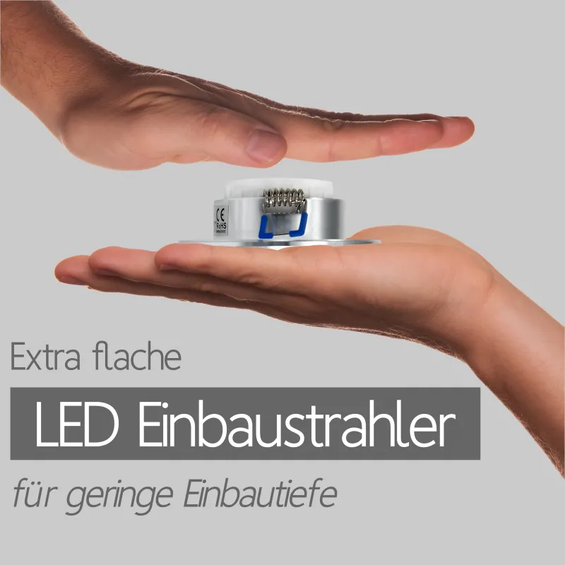 Extra flache LED Einbaustrahler